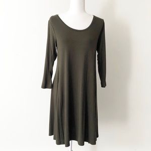 Style & Co. | Green 3/4 Sleeve Shirt Dress *NWT*